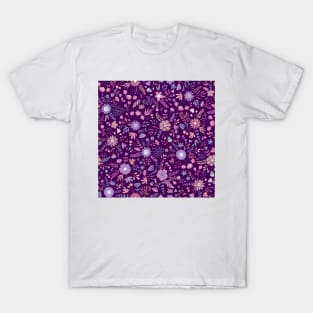 Purple Florals T-Shirt